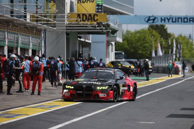 Nürburg, Deutschland 14.-17. Mai 2026: ADAC Ravenol 24h Rennen Nürburgring - 2026 - Freitag Qualifying Boxengasse - Pitlane Im Bild: 77 Schubert Motorsport - BMW M4 GT3 EVO - (Marco Wittmann GER, Philpp Eng AUT, Charles Weerts BEL, Robin Frijns NED) Nürburgring Rheinland Pfalz Copyright: xFotostandx xFabianxWernerx