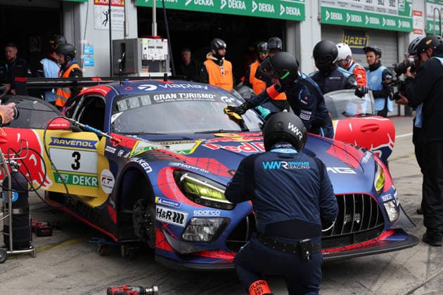 Nürburg, Deutschland 14.-17. Mai 2026: ADAC Ravenol 24h Rennen Nürburgring - 2026 - Freitag Qualifying Boxengasse - Pitlane Im Bild: 3 Winward Racing - Mercedes-AMG GT3 - (Max Verstappen NED, Lucas Auer AUT, Jules Gounon AND, Daniel Juncadella ESP) Nürburgring Rheinland Pfalz Copyright: xFotostandx xFabianxWernerx