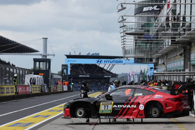 Nürburg, Deutschland 14.-17. Mai 2026: ADAC Ravenol 24h Rennen Nürburgring - 2026 - Freitag Qualifying Boxengasse - Pitlane Im Bild: 77 Schubert Motorsport - BMW M4 GT3 EVO - (Marco Wittmann GER, Philpp Eng AUT, Charles Weerts BEL, Robin Frijns NED) Nürburgring Rheinland Pfalz Copyright: xFotostandx xFabianxWernerx