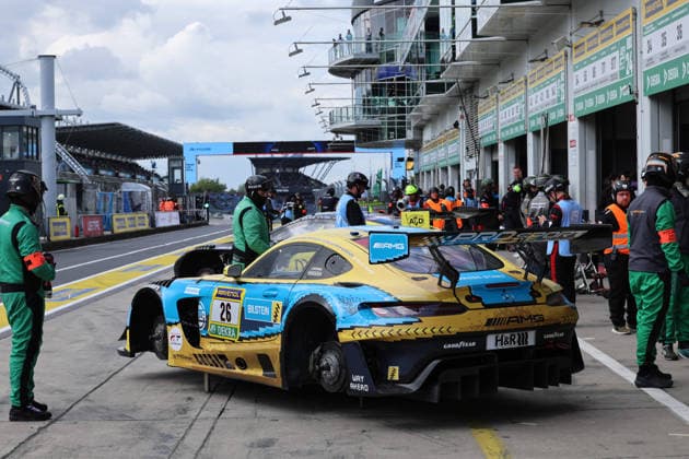 Nürburg, Deutschland 14.-17. Mai 2026: ADAC Ravenol 24h Rennen Nürburgring - 2026 - Freitag Qualifying Boxengasse - Pitlane Im Bild: 26 PROsport racing - Mercedes-AMG GT3 - (Adam Christodoulou GBR, Christopher Lulham GBR, Mikael Grenier CAN, Marek Böckmann GER) Nürburgring Rheinland Pfalz Copyright: xFotostandx xFabianxWernerx