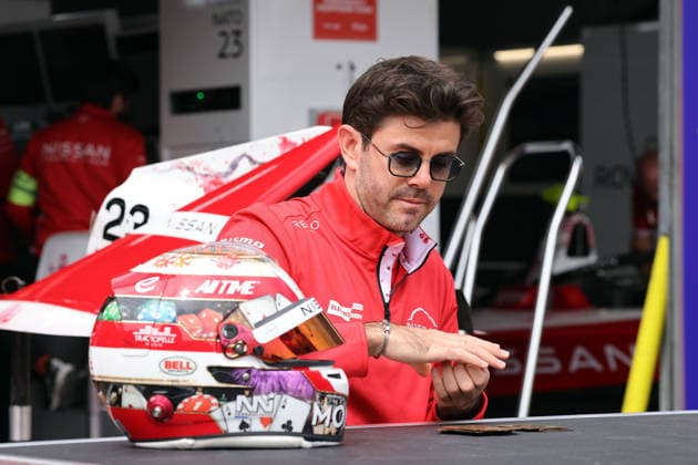 Norman Nato (FRA) Nissan mit seinem für Monaco speziell desginten Helm vor der Box, FIA Formel E Weltmeisterschaft Saison 12, Monaco E- Prix, MonteCarlo, MC, 15.05.2026,