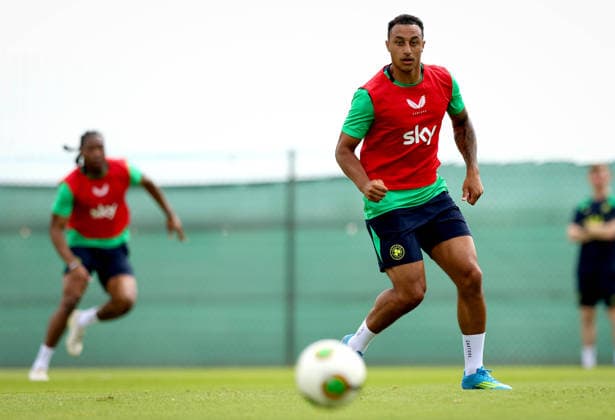 Republic of Ireland Squad Training, La Finca Resort, Alicante, Spain 15 5 2026 Adam Idah Adam Idah 15 5 2026  Copyright: x INPHO RyanxByrnex RB2_5178