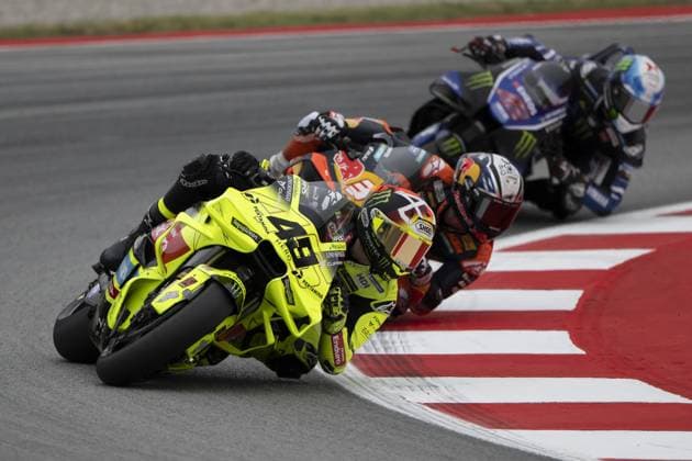 RECORD DATE NOT STATED MotoGP, 6th round of the World Championship, WM, Weltmeisterschaft in Catalonia Barcelona Barcelona (Spain), 15 05 2026 - Fabio di Giannantonio (49), rider for the Pertamina Enduro VR46 Racing Team, during Free Practice 1, of the 6th round of the MotoGP World Championship, Catalan Grand Prix, Barcelona Spain Catalonia Spain Copyright: xJoaquimxGalantex
