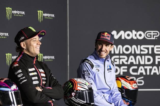 RECORD DATE NOT STATED MotoGP, 6th round of the World Championship, WM, Weltmeisterschaft in Catalonia Barcelona Barcelona (Spain), 14 05 2026 - Marco Bezzecchi (72), Aprilia Racing rider, during a press conference, PK, Pressekonferenz at the 6th round of the MotoGP World Championship, Grande Prix de Catalunya, Barcelona Spain Catalonia Spain Copyright: xJoaquimxGalantex