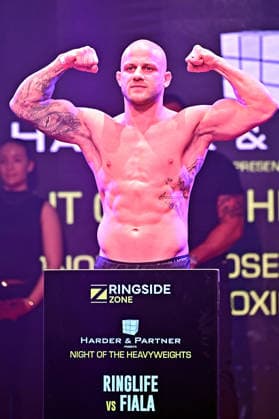 Ringside Series 2026 – Night of the Heavyweights . Patrik Fiala anläßlich einer Pressekonferenz zum Kampfsport-Event Ringside Series 2026 – Night of the Heavyweights am 14.05.2026 im Palazzo Mannheim.