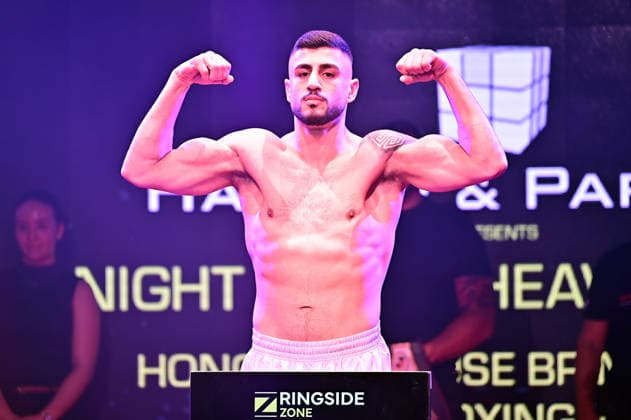 Ringside Series 2026 – Night of the Heavyweights . Elija Ülküseven anläßlich einer Pressekonferenz zum Kampfsport-Event Ringside Series 2026 – Night of the Heavyweights am 14.05.2026 im Palazzo Mannheim.