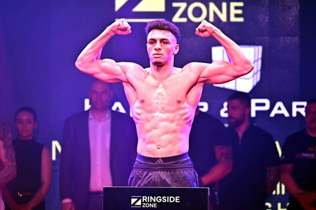 Ringside Series 2026 – Night of the Heavyweights . Alexander Okafor anläßlich einer Pressekonferenz zum Kampfsport-Event Ringside Series 2026 – Night of the Heavyweights am 14.05.2026 im Palazzo Mannheim.