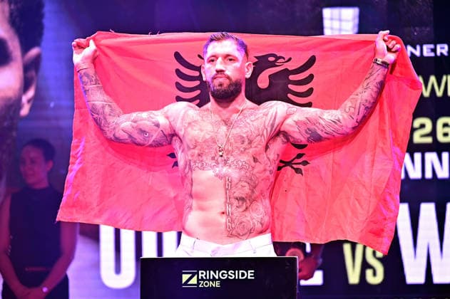 Ringside Series 2026 – Night of the Heavyweights . Senad Gashi anläßlich einer Pressekonferenz zum Kampfsport-Event Ringside Series 2026 – Night of the Heavyweights am 14.05.2026 im Palazzo Mannheim.