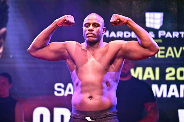 Ringside Series 2026 – Night of the Heavyweights . Peter Kadiru anläßlich einer Pressekonferenz zum Kampfsport-Event Ringside Series 2026 – Night of the Heavyweights am 14.05.2026 im Palazzo Mannheim.