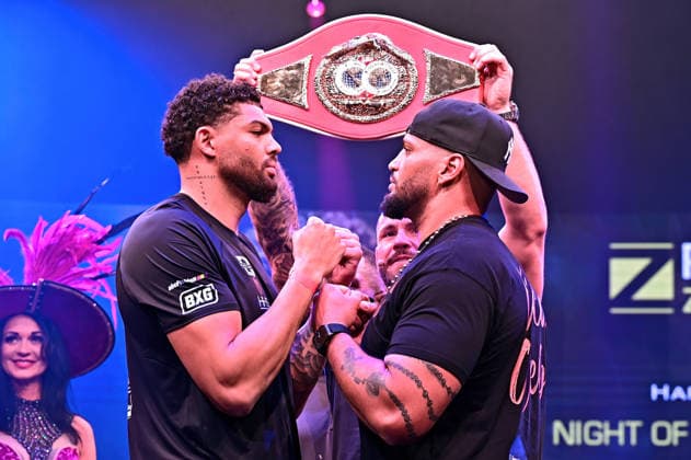 Ringside Series 2026 – Night of the Heavyweights . Emanuel Odiase und Nick Webb anläßlich einer Pressekonferenz zum Kampfsport-Event Ringside Series 2026 – Night of the Heavyweights am 14.05.2026 im Palazzo Mannheim.