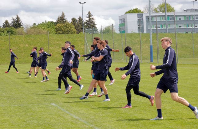 Training CFC 15.05.2026, Chemnitz, Sportforum, Fussball, Regionalliga Nordost 2025 2026, CFC, Training Die Mannschaft des CFC trifft sich zum letzten Training in der Spielsaison 2025 26 ,vor dem Spiel gegen den BFC Dynamo. Chemnitz Sachsen BRD