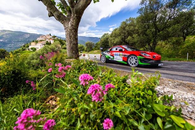 AUTO - RALLYE D™ANTIBES - COTE D™AZUR 2026 23 BAFFOUN Philippe, DUCHAINE Eloise, Alpine A110 RGT, action during the Rallye d™Antibes 2026 - CÃ te d™Azur, 3rd round of the Championnat de France des Rallyes 2026, from May 16 to 17, 2026 in Antibes, France - AntibesFrance  Copyright: xBastienxRouxx