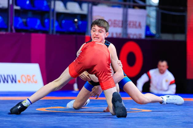 U17, U 17 Wrestling European Championships 48kg FS - Bogdan Sapojnic (GER) df. Ivan Astreika (BLR)