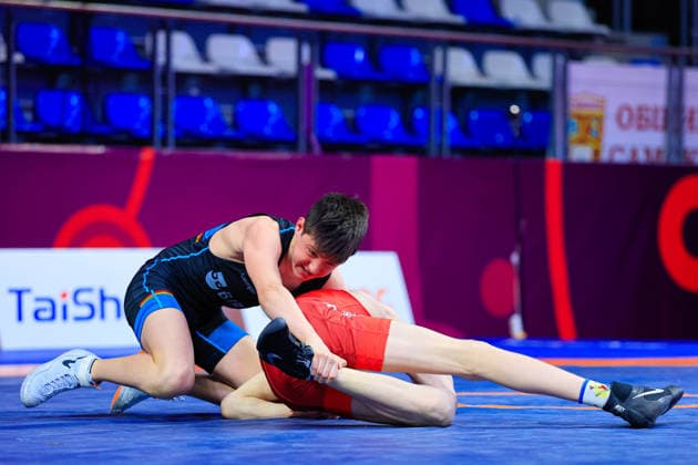 U17, U 17 Wrestling European Championships 48kg FS - Bogdan Sapojnic (GER) df. Ivan Astreika (BLR)
