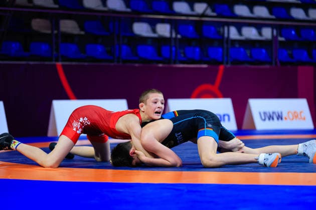 U17, U 17 Wrestling European Championships 48kg FS - Bogdan Sapojnic (GER) df. Ivan Astreika (BLR)