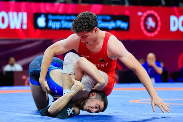 U17, U 17 Wrestling European Championships 80kg FS - Nihad Suleymanli (AZE) df. Eduardo Florian Citu (GER)