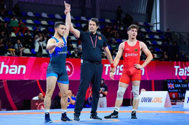U17, U 17 Wrestling European Championships 80kg FS - Nihad Suleymanli (AZE) df. Eduardo Florian Citu (GER)