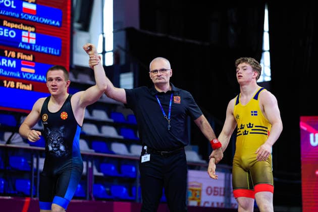 U17, U 17 Wrestling European Championships 80kg FS - Zoran Shorov (MKD) df. Sven Mikael Teodor Svensson Ljungberg (SWE)