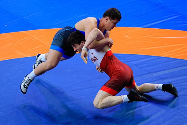 U17, U 17 Wrestling European Championships 110kg FS - Hakim Taghiyev (AZE) df. Magomed Omarov (RUS)