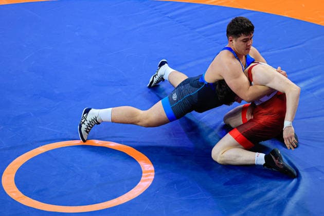 U17, U 17 Wrestling European Championships 110kg FS - Hakim Taghiyev (AZE) df. Magomed Omarov (RUS)