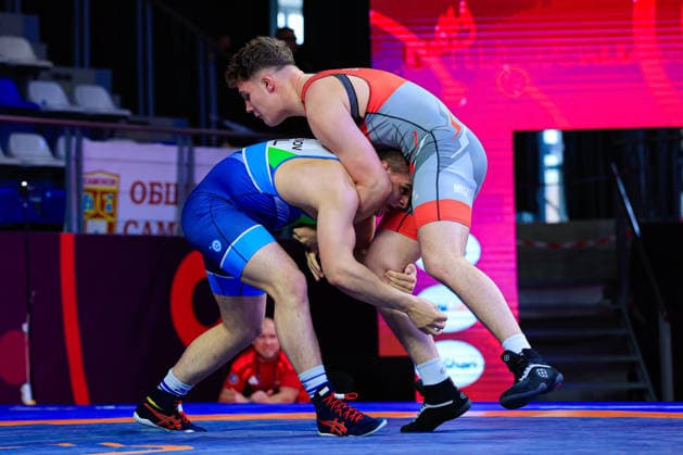 U17, U 17 Wrestling European Championships 110kg FS - Stefan Rachev Stefanov (BUL) df. Ernests Stabins (LAT)