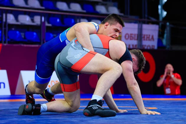 U17, U 17 Wrestling European Championships 110kg FS - Stefan Rachev Stefanov (BUL) df. Ernests Stabins (LAT)
