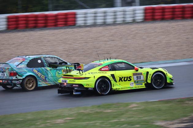 RECORD DATE NOT STATED 911 Kevin Estre (FRA) Thomas Preining (AUT) Ayhancan Gueven (TUR) Matt Campell (AUS), Porsche 911 GT3 R, Team: Manthey Racing (GER) und 277 Marc David Mueller (Ensdorf GER) Henrik Seibel Vilsbiburg GER) Leo Geisler (GER) Michael Harris (GBR), BMW 318Ti, Team: Ravenol Motorsport by MDM Racing (GER) GER, Motorsport, 54. ADAC Ravenol 24H-Rennen Nuerburgring 2025, Qualifying, Donnerstag, Nuerburg, 14.05.2026 GER, Motorsport, 54. ADAC Ravenol 24H-Rennen Nuerburgring 2025, Qualifying, Donnerstag, Nuerburg, 14.05.2026 Nuerburg Copyright: xEibner-Pressefoto JuergenxAugstx EP_JAT