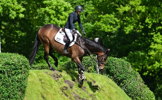 GER; Al Shira aa Deutsches Spring- & Dressur Derby Hamburg 15.05.2026, GER; Al Shira aa Deutsches Spring- & Dressur Derby Hamburg, Preis der Dreame.de - CSI4* Al Shira aa Derby Tour: 2. Qualifikation zum Deutsches Spring-Derby im Bild Platz 4 Clara Blau (GER) auf Paul am Wall