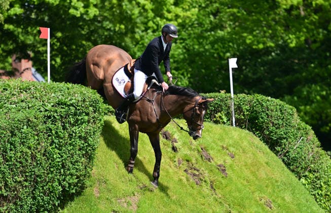 GER; Al Shira aa Deutsches Spring- & Dressur Derby Hamburg 15.05.2026, GER; Al Shira aa Deutsches Spring- & Dressur Derby Hamburg, Preis der Dreame.de - CSI4* Al Shira aa Derby Tour: 2. Qualifikation zum Deutsches Spring-Derby im Bild Sieger David Simpson (IRL) auf Pjotr van de Kruishoeve am Wall