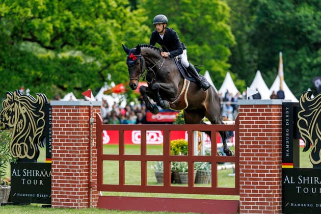 HAMBURG - Al Shira aa 95. Deutsches Spring- und Dressur DERBY 2026, HAMBURG - Al Shira aa 95. Deutsches Spring- und Dressur DERBY 2026 JUENGEL Marvin (GER), Don Corleone Z Al Shira aa Derby Tour Dreame presents: CSI4*: 2nd qualifier for the German Jumping-Derby, Int. jumping competition against the clock (1,50m) Hamburg, Jenischpark, Derby Park Klein Flottbek 15. May 2026 -