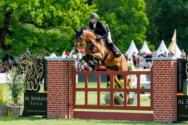 HAMBURG - Al Shira aa 95. Deutsches Spring- und Dressur DERBY 2026, HAMBURG - Al Shira aa 95. Deutsches Spring- und Dressur DERBY 2026 HEINEKE Simon (GER), Cordillo Al Shira aa Derby Tour Dreame presents: CSI4*: 2nd qualifier for the German Jumping-Derby, Int. jumping competition against the clock (1,50m) Hamburg, Jenischpark, Derby Park Klein Flottbek 15. May 2026 -