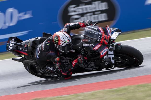 RECORD DATE NOT STATED MotoGP, 6th round of the World Championship, WM, Weltmeisterschaft in Catalonia Barcelona Barcelona (Spain), 15 05 2026 - Marco Bezzecchi (72), Aprilia Racing rider, during practice for the 6th round of the MotoGP World Championship, Grand Prix of Catalunya, Barcelona Spain; Catalonia Spain Copyright: xJoaquimxGalantex