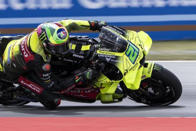 RECORD DATE NOT STATED MotoGP, 6th round of the World Championship, WM, Weltmeisterschaft in Catalonia Barcelona Barcelona (Spain), 15 05 2026 - Franco Morbidelli (21), rider for the Pertamina Enduro VR46 racing team, during practice for the 6th round of the MotoGP World Championship, Grande Prix de Catalunya, Barcelona Spain Catalonia Spain Copyright: xJoaquimxGalantex