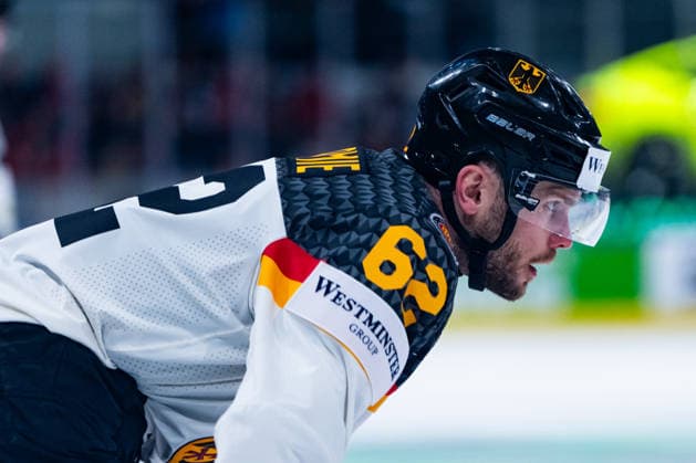 ZURICH, SWITZERLAND - MAY 15: Parker Tuomie (Germany, 62) during the Preliminary Round - Group A Match 1 between Finland and Germany at the IIHF Ice hockey, Eishockey World Championship, WM, Weltmeisterschaft 2026, Swiss Life Arena on May 15, 2026 in Zurich, Switzerland. Zurich Switzerland Copyright: xTimoxSteinx