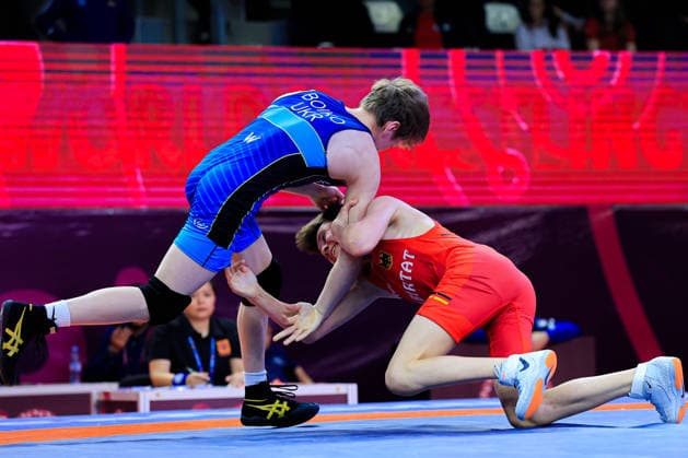 U17, U 17 Wrestling European Championships 48kg FS - Volodymyr Boiko (UKR) df. Bogdan Sapojnic (GER)