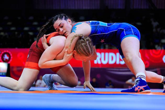 U17, U 17 Wrestling European Championships 69kg WW - Kiymet Rumeysa Tezcan (TUR) df. Darja Markova (LAT) Samokov Arena Samokov Bulgaria