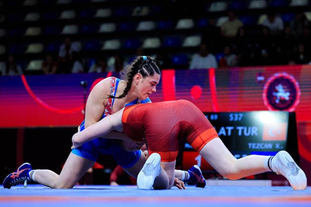 U17, U 17 Wrestling European Championships 69kg WW - Kiymet Rumeysa Tezcan (TUR) df. Darja Markova (LAT) Samokov Arena Samokov Bulgaria