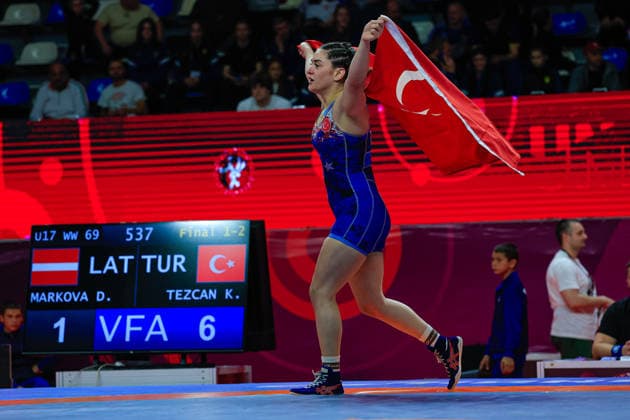 U17, U 17 Wrestling European Championships 69kg WW - Kiymet Rumeysa Tezcan (TUR) Samokov Arena Samokov Bulgaria