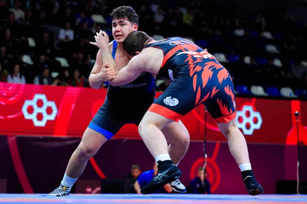 U17, U 17 Wrestling European Championships 110kg FS - Murtaz Bagdavadze (GEO) df. Hakim Taghiyev (AZE)