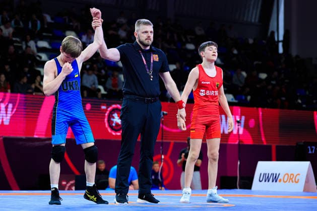 U17, U 17 Wrestling European Championships 48kg FS - Volodymyr Boiko (UKR) df. Bogdan Sapojnic (GER)