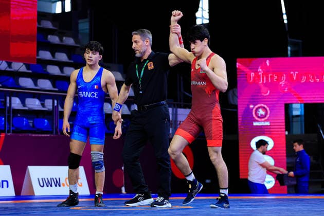 U17, U 17 Wrestling European Championships 65kg FS - Rashid Nazarov (AZE) df. Sacha Serge Michel Aubert (FRA)
