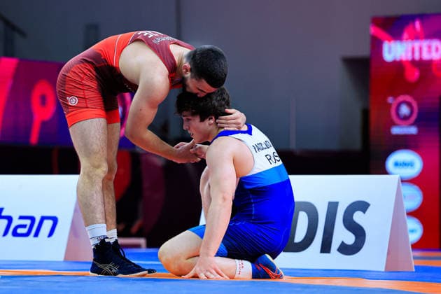 U17, U 17 Wrestling European Championships 80kg FS - Nihad Suleymanli (AZE) df. Radzhab Radzhabov (RUS)