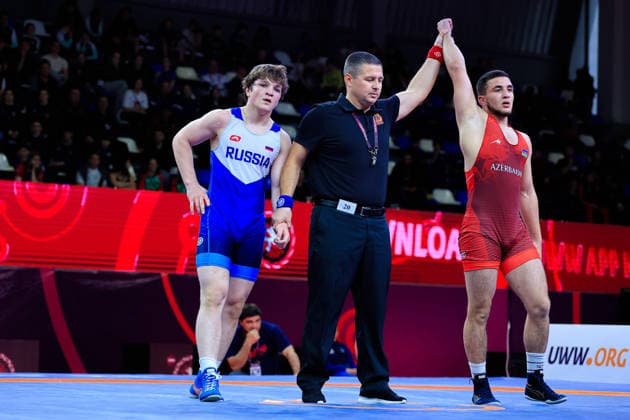 U17, U 17 Wrestling European Championships 80kg FS - Nihad Suleymanli (AZE) df. Radzhab Radzhabov (RUS)