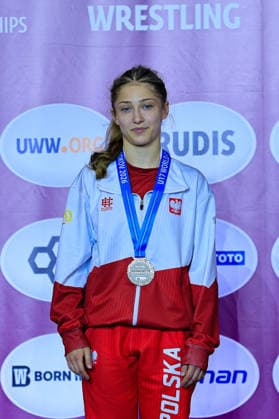 U17, U 17 Wrestling European Championships Podium 46kg WW - Silver: Julia Palka (POL) Samokov Arena Samokov Bulgaria