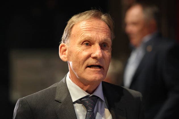 15.05.2026, Fussball, Saison 2025 2026, Ehrenamtsgala des Saarländischen Fußballverbandes, Präsident Hans-Joachim Watzke (Borussia Dortmund) Neunkirchen Gebläsehalle Saarland Deutschland (DEU) Copyright: xSebastianxBachx