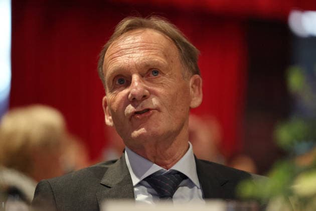 15.05.2026, Fussball, Saison 2025 2026, Ehrenamtsgala des Saarländischen Fußballverbandes, Präsident Hans-Joachim Watzke (Borussia Dortmund) Neunkirchen Gebläsehalle Saarland Deutschland (DEU) Copyright: xSebastianxBachx