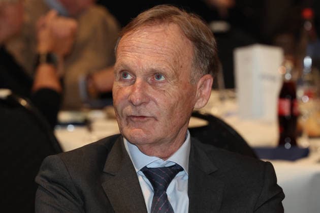 15.05.2026, Fussball, Saison 2025 2026, Ehrenamtsgala des Saarländischen Fußballverbandes, Präsident Hans-Joachim Watzke (Borussia Dortmund) Neunkirchen Gebläsehalle Saarland Deutschland (DEU) Copyright: xSebastianxBachx