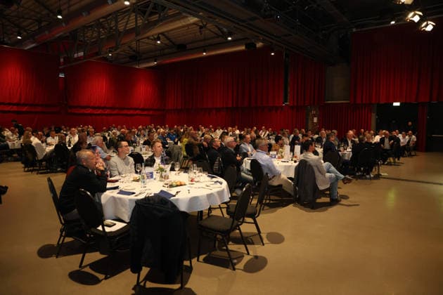 15.05.2026, Fussball, Saison 2025 2026, Ehrenamtsgala des Saarländischen Fußballverbandes, Die Gebläsehalle bei der Ehrenamtsgala des Saarländischen Fußballverbandes Neunkirchen Gebläsehalle Saarland Deutschland (DEU) Copyright: xSebastianxBachx