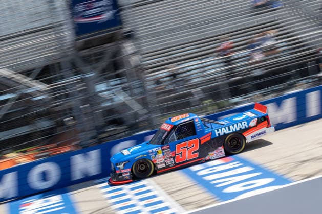 DOVER, DE - MAY 15: Stewart Friesen ( 52 Halmar Friesen Racing Halmar International Toyota) races down the front stretch during practice for the NASCAR, Motorsport, USA CRAFTSMAN Truck Series ECOSAVE 200 on May 15, 2026, at Dover Motor Speedway in Dover, DE. (Photo by David Hahn Icon Sportswire) AUTO: MAY 15 NASCAR CRAFTSMAN Truck Series ECOSAVE 200 EDITORIAL USE ONLY Icon260515008