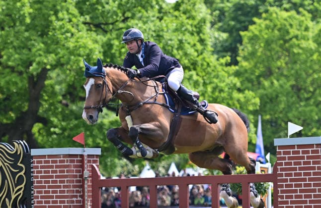 GER; Al Shira aa Deutsches Spring- & Dressur Derby Hamburg 15.05.2026, GER; Al Shira aa Deutsches Spring- & Dressur Derby Hamburg, Preis der Dreame.de - CSI4* Al Shira aa Derby Tour: 2. Qualifikation zum Deutsches Spring-Derby im Bild Frederic Tillmann (GER) auf DSP Comanche VL